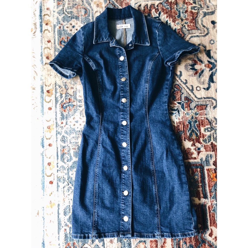 Zara Denim Bodycon Dress 🌼